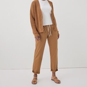 Pact Tan Straight Leg Pants